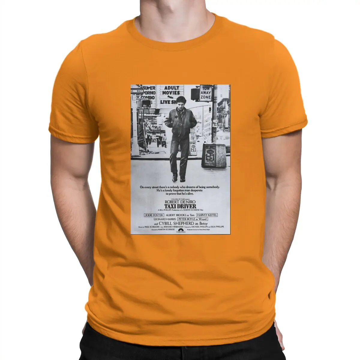 thumbnail image 1 of Camisetas para hombre con póster de taxista, divertidas camisetas de algodón puro, camisetas de manga corta de Robert De Niro, camisetas de cuello redondo, 1 of 7