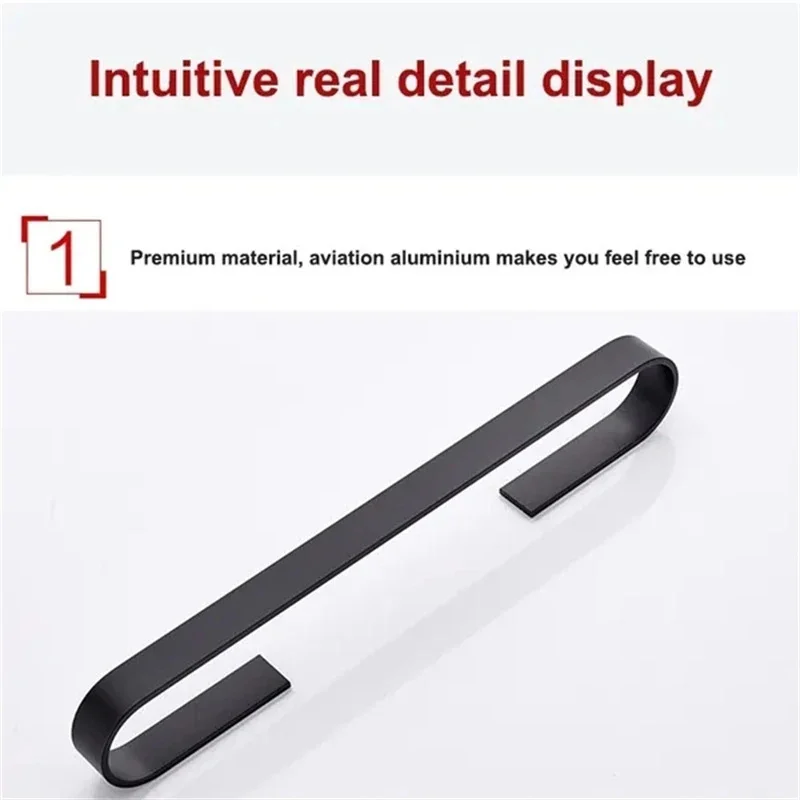 Towel Rack Without Punching European Style Wall Mounted Bath Towel Racks Bathroom Thickened Towels Rod Bathrooms Accessories