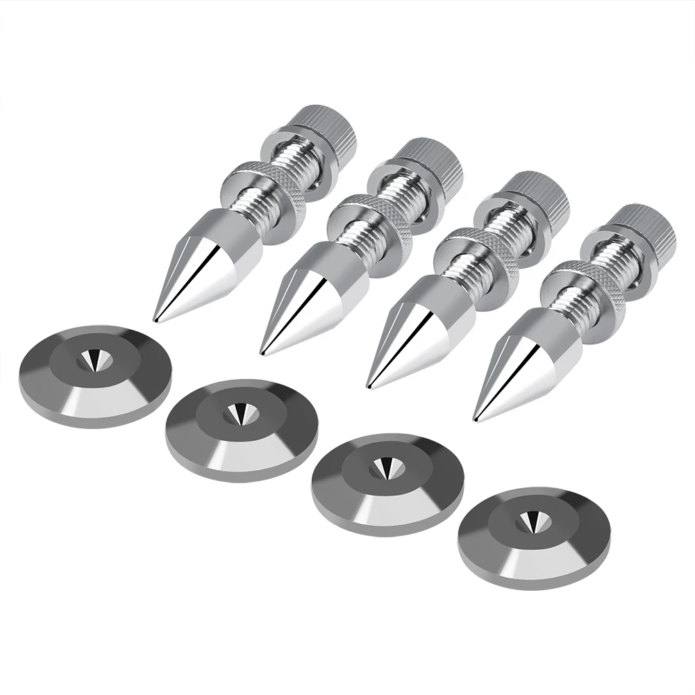 speaker spike feet Speaker Spike Isolation Spikes Stand Foot HiFi Speaker Shockproof Cone Base Pads speaker spike pads bluetooth speaker bookshelf speakers speaker repair parts