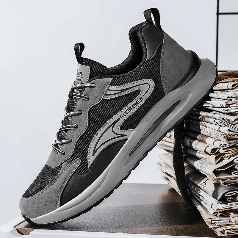 Men Trainers Comfy Sneakers Lightweight Work Shoes for Man Athletic Running Walking Shoes_voghion.com