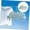 Drying Rack Foldable Clothes Drying Rack Drip Hanger Plastic Hanging Drying Rack with 32 Clips for Clothes Underwear Socks 5