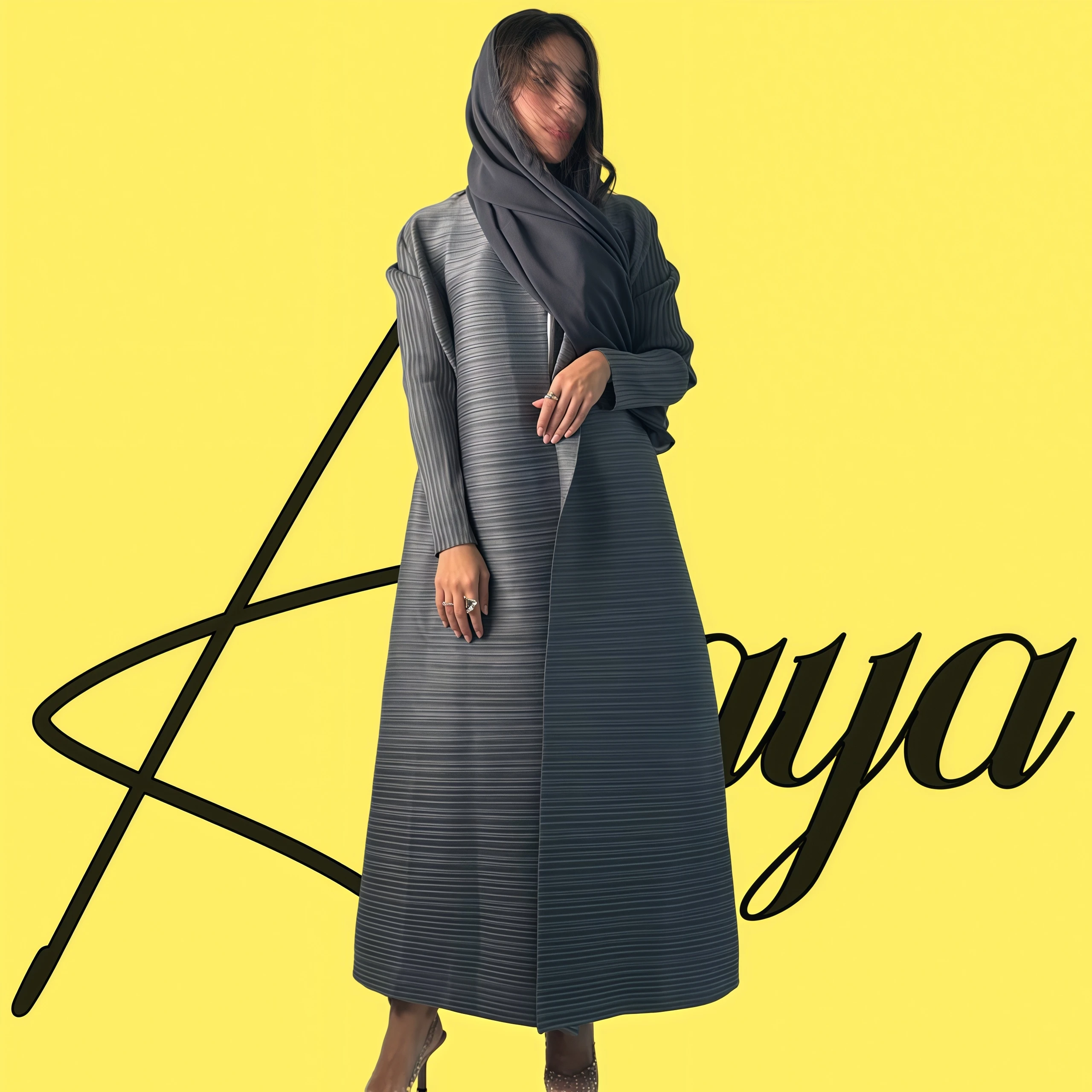 Miyake Pleated Women's Robe Cardigan Design