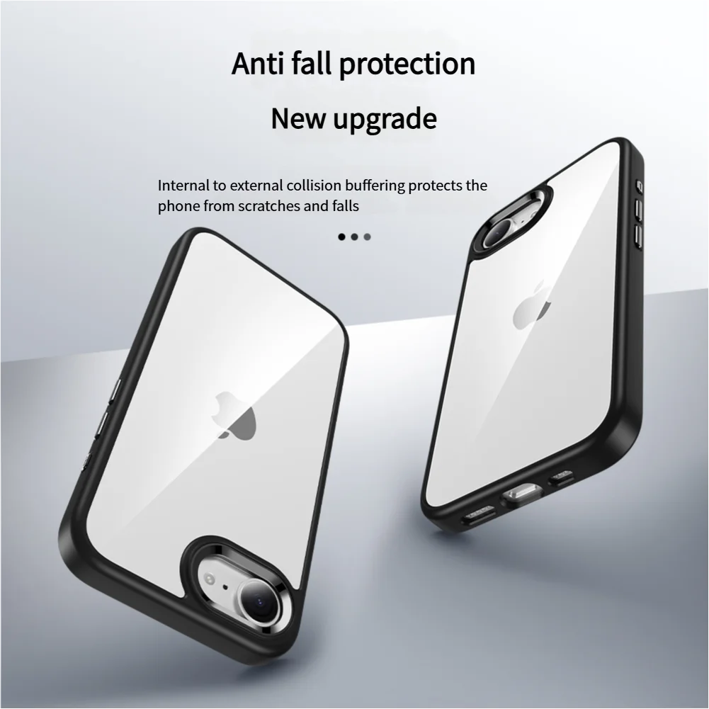 Luxury Metal Frame Transparent Acrylic Shockproof Bumper Cover