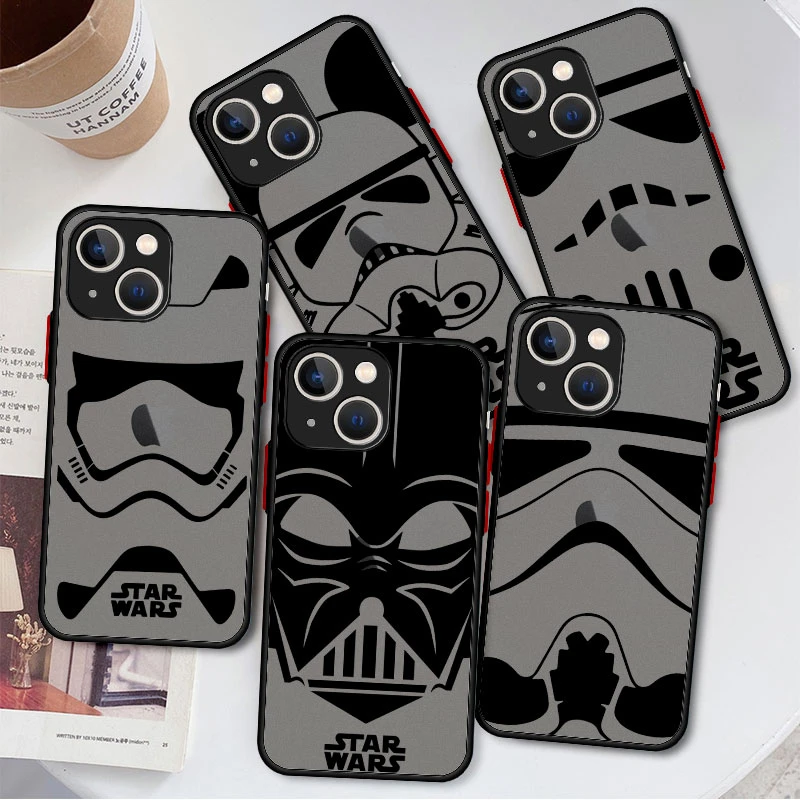 Luxury Darth Vader Star Wars Case Coque for iPhone 7 8 Plus 6S 13 Pro Max 12 Mini 11 XS SE XR X 11pro XS Max 7plus Funda Thin iphone 13 phone case