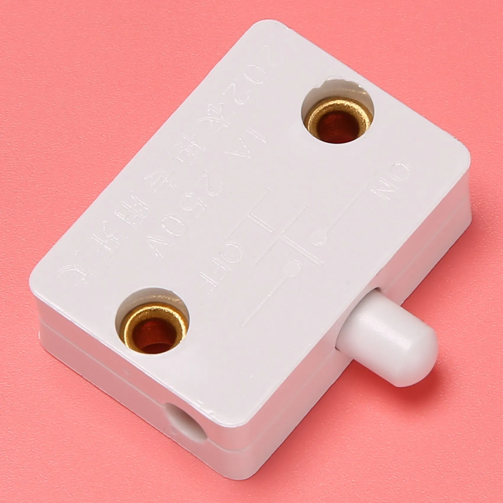 6Pcs Door Led Switch for Closet Light Normally Closed Cabinet Electrical Lamp Switches for Closet Pantry Cabinet White