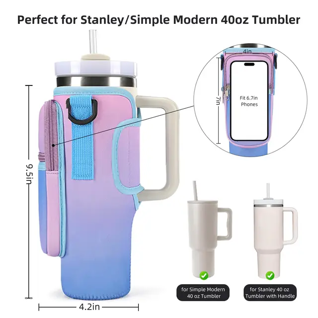 Water Bottle Carrier Bag With Strap For Stanley Curacao