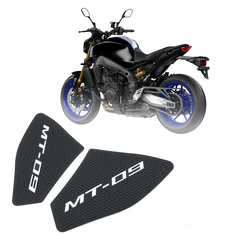 

Для Yamaha MT-09 MT 09 MT09 2021 + Боковая тяга для мотоцикла, боковая прокладка, газовый топливный наколенник, наклейка, наклейка Tankpad