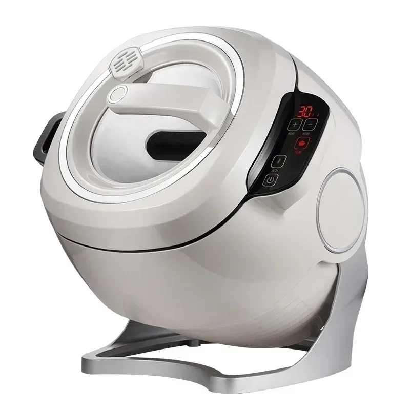 6L 220V Intelligent Automatic Stir Frying Machine Household Electric Cooking Wok Pot Non-stick Multifunctional Cooker Pot 2000W 1