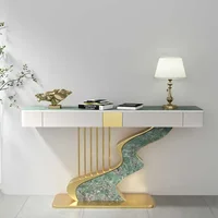 Midcentry-Table Console Nordique Moderne en Métal, Couloir d'Entrée, Table Console de Luxe, Meubles de Salon, Correction par Wohnzimmer Tisch 1
