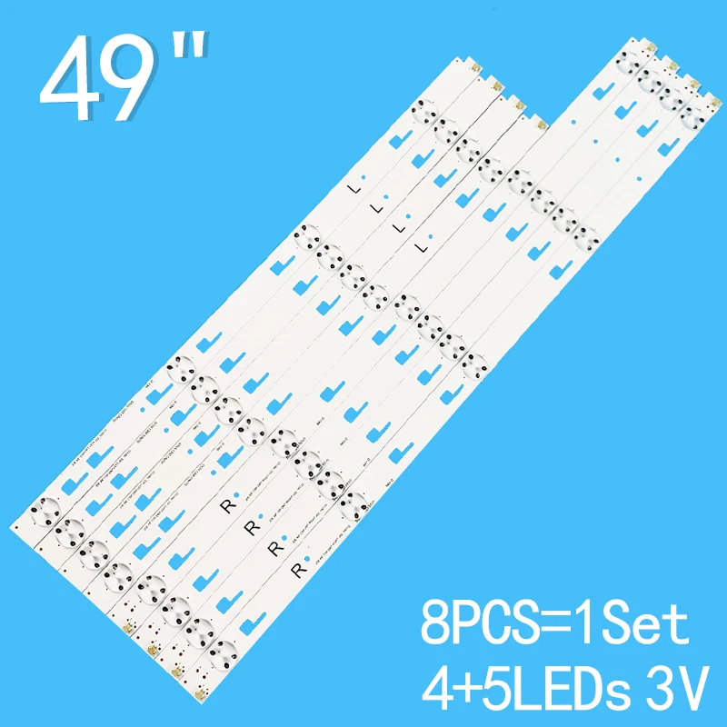 For SVY490A23-REV00-5LED-R-150223 KD-49X8005C kdl-49x7000d SYV494 KD-49X8000C KD-49XD7005 KD-49XD7066 LC490EQY-SJA3 new 8pcs lot for 49 tv kd 49x8005c kdl 49x7000d syv494 kd 49x8000c kd 49xd7005 kd 49xd7066 lc490eqy sja3