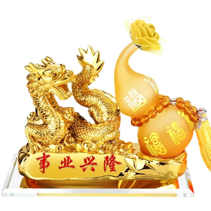 Resin Twelve Zodiac Model Car Perfume Decoration Home Living Room Decor Accessories Office Desktop Lucky Fortune Gourd Ornaments