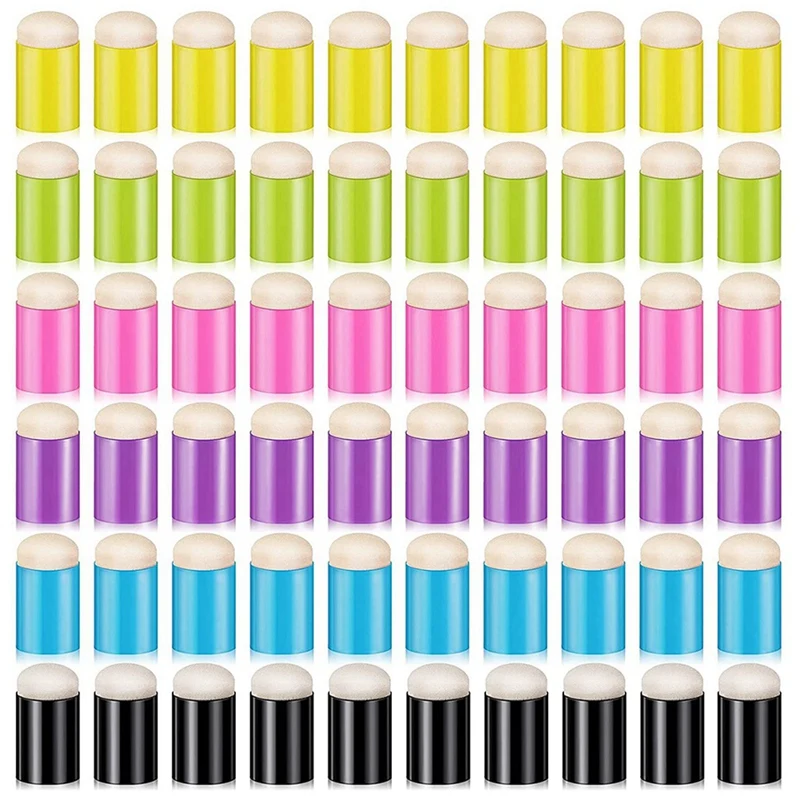 

180 Pieces Finger Sponge Daubers Finger Painting Sponge Craft Drawing Sponge Dauber Set For Painting Art Ink Crafts