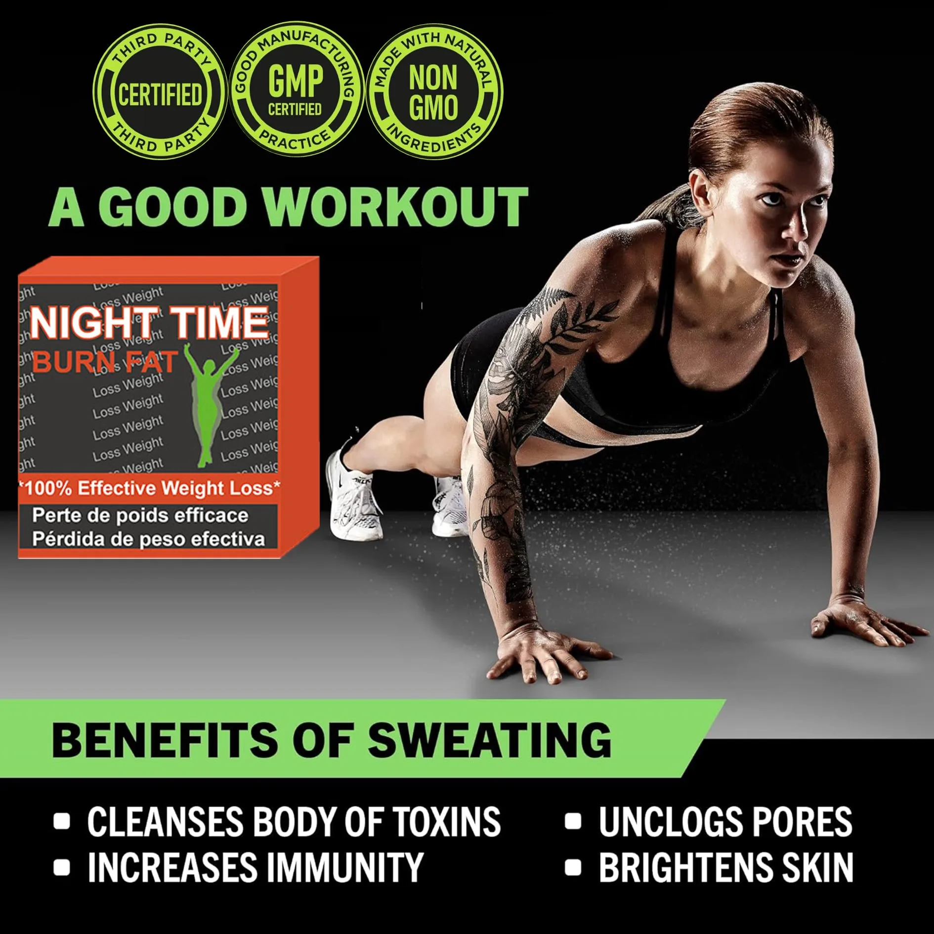 Description Picture 5 of itemBurn Fat and Lose Weight Slimming Fast Belly Fat Burner Powerful Weight Loss Slimming Products