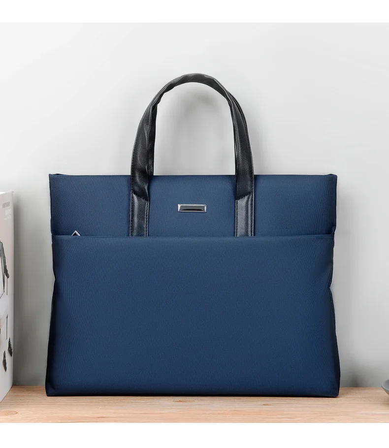 High Grade Business Laptop Bag Package Men's Waterproof Briefcase Handbag Official Large Capacity Black Blue Gray Custom Logo