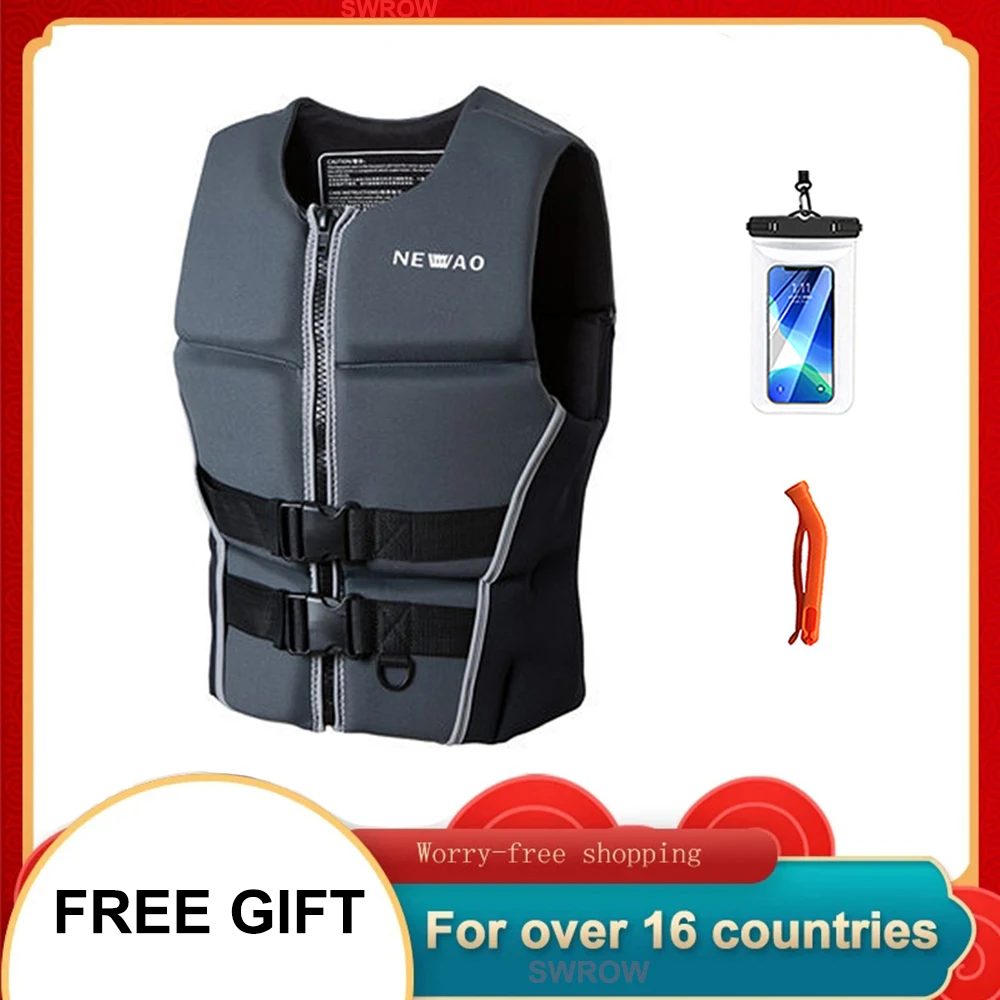 Neoprene Life Jacket for Adult, Super Buoyancy, Surf Raft, Kayak, Fishing  Jet Ski, Water Sport, Swimming Rescue - AliExpress