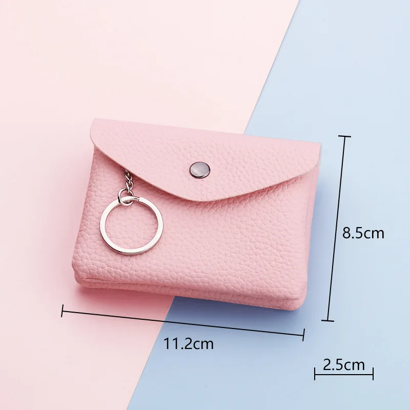 Women Solid Coin Purse Designer Ladies Mini Wallet Small Bag Coin Pouch Bag