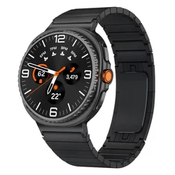 Luxucy Stainless Steel Bracelet - Premium Metal Replacement Strap - Galaxy 8 - 8 Classic (Black)