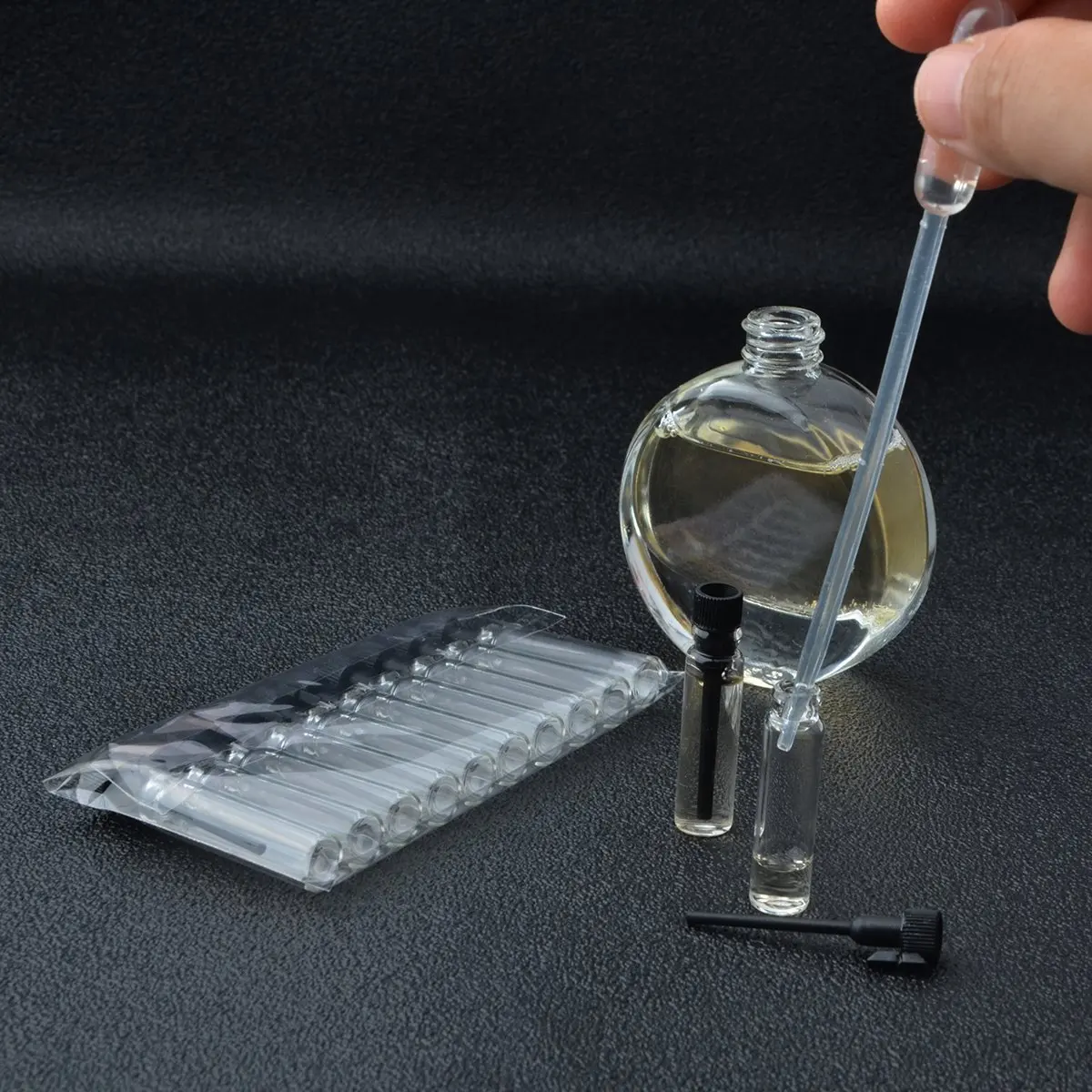20PCS 1ml 2ml 3ml Perfume Sample Mini Bottle Empty Glass Vials Dropper Container Laboratory Liquid Fragrance Trial  Test Tube 6