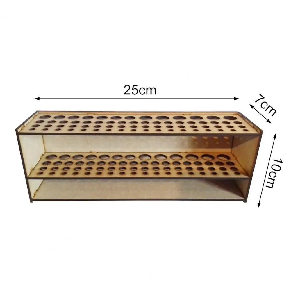 Multifunctional Wooden 67 Holes Makeup Artist Paint Brush Holder Storage Rack Container Box Case Drawing Accessories Home Supply paintbrush holder storage rack holder
