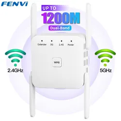 High-Speed Dual-Band Wireless WiFi Signal Booster and Extender - EU Plug
