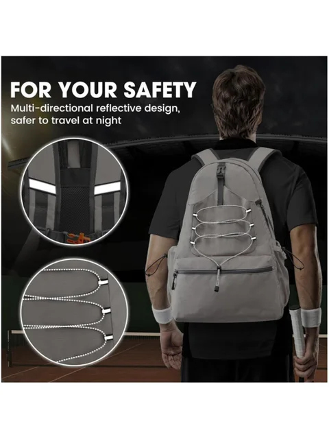 Badminton Bag Waterproof Multifunctional Shoulder Bag Separate Shoe Compartment Sport Bag Gym Bag Racket Bag Pickleball Bag 3