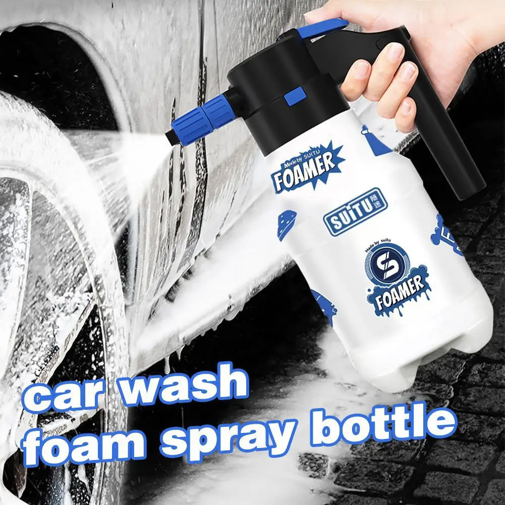 

1.5L Powerful Electric Car Washer Foam Sprayer Multifunctional Auto Wash Foam Spray Bottle For Garden Watering Home Cleanin U4P3