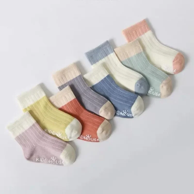 Baby Socks Cotton Four Seasons Anti Slip 4Pairs For Newborn Baby Children's Socks Boy Infant for Girls 0-36 Months cotton socks,kids socks,baby socks,girls socks