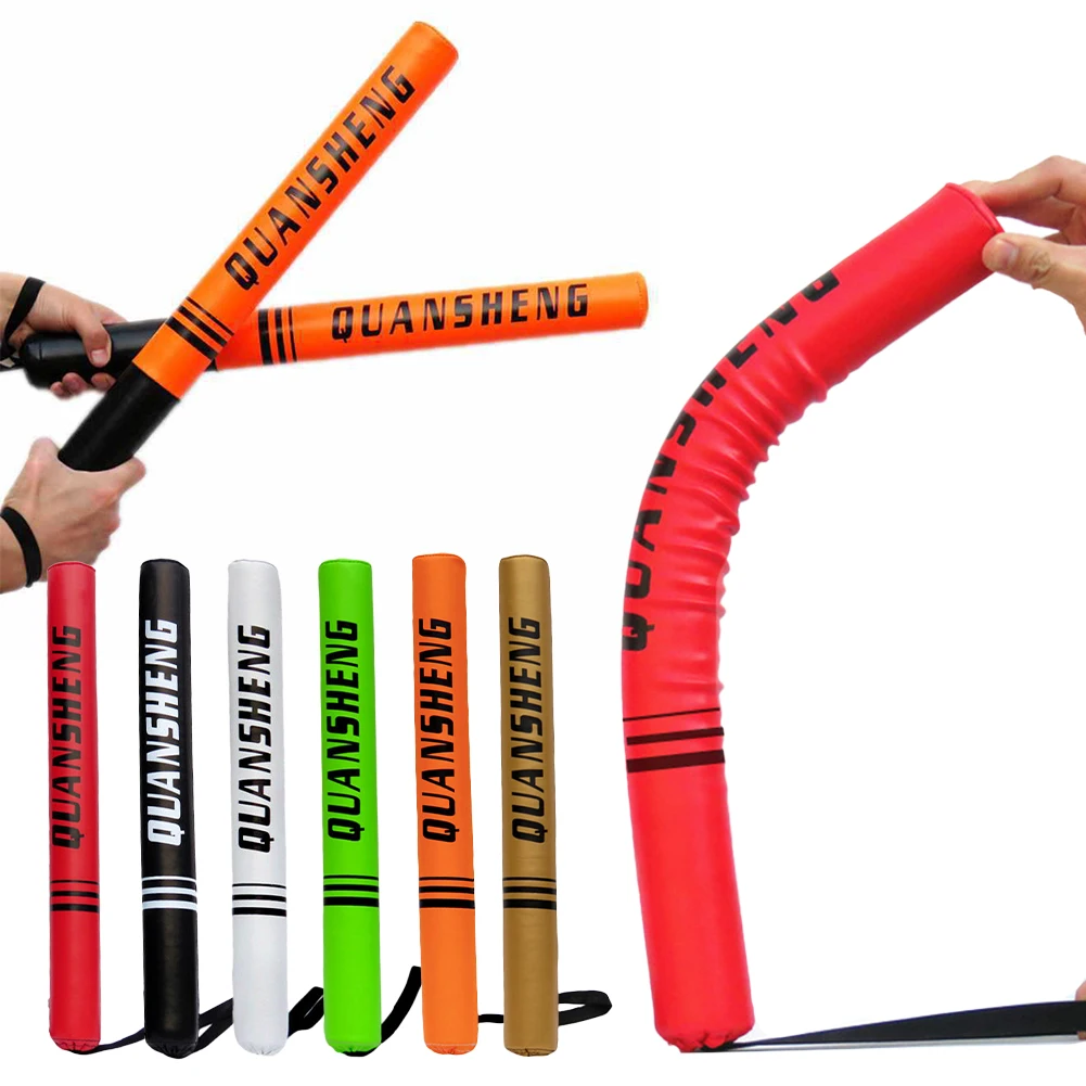 1Pc Boxing Training Stick PU Leather Fighting Speed Target Muay Thai MMA Dodge Reaction Stick Kickboxing Taekwondo Equipment