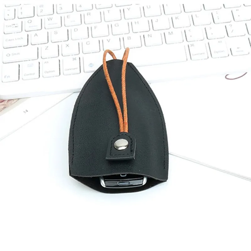Cute PU Leather Pull Type Key Bag Unisex Keychain Pouch Mini Universal Car Key Holder Case Cartoon Soft Key Wallets Housekeepers