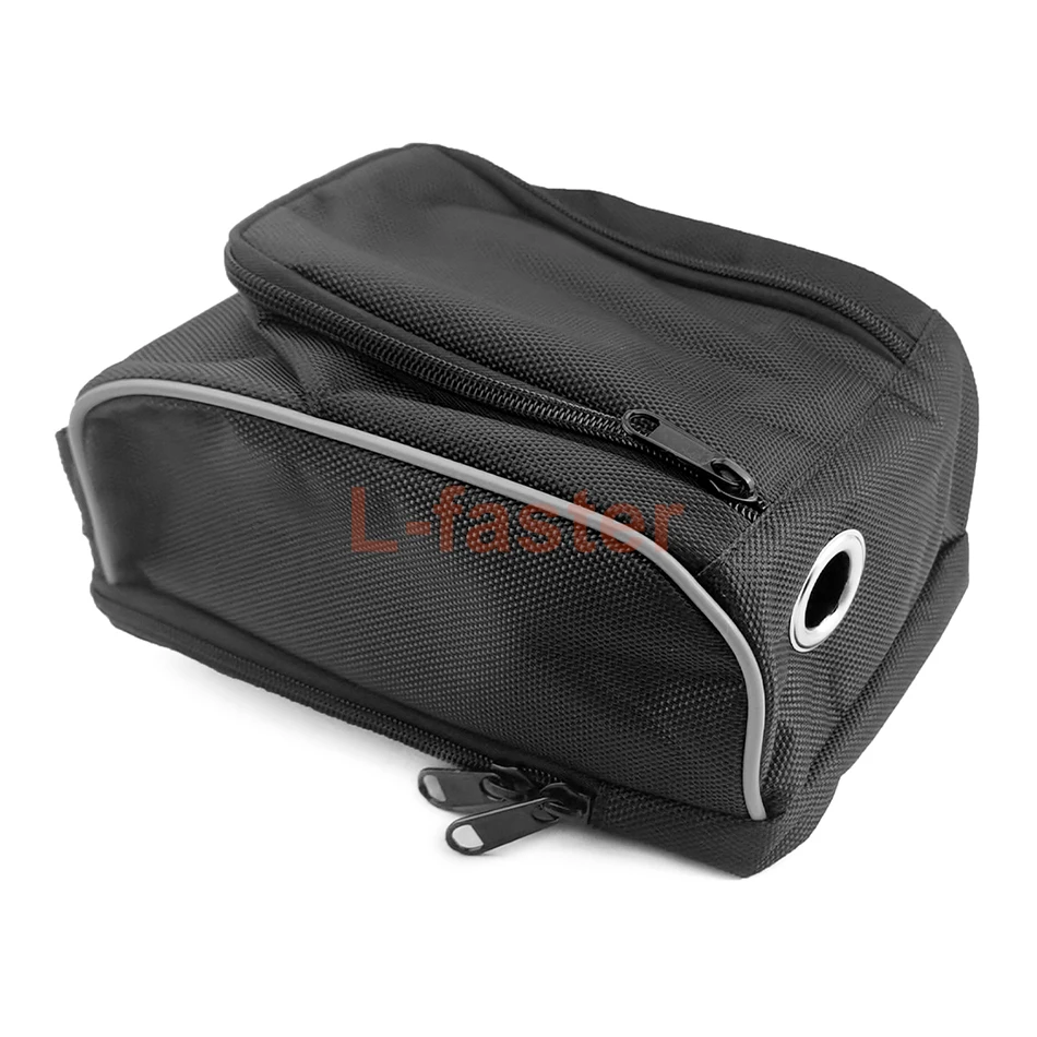 L-faster rainproof nylon ebike battery and controller bag mounted on handlebars