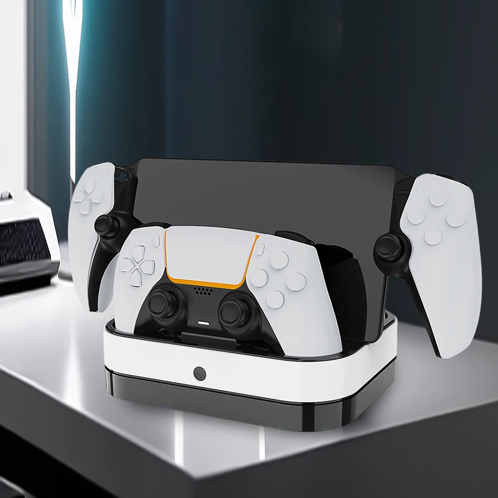 PS5 듀얼 충전 스테이션 고속 충전 도크 스테이션 듀얼 충전 도크 (플레이스테..