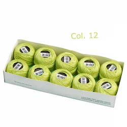 Egyptian Long Staple Cotton Embroidery and Hand Sewing Thread Set - 10 Balls - 100 Cotton (12)