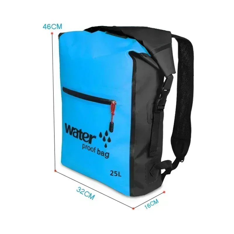 25 liter waterproof dry bag swimming backpack bag water float sports kayak canoeing rafting adventure boating hiking dry bag waterproof bag swimming bag