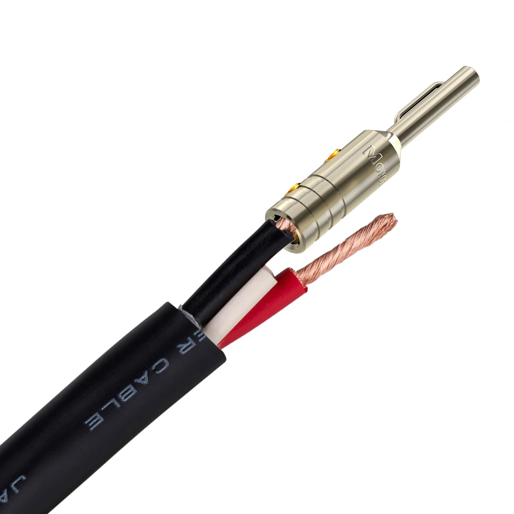 Monosaudio-pure Cobre Ródio Banhado Banana Plug Hi-end Conector Adaptador de Grau Terminal Jack B80 Mais Vendidos Pcs - Image 2