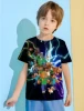 T-shirts for Boys Clothes Hot Game Print Children's Clothing Boys Tops Kids Summer Clothes Boy's Shirt Child T-shirt 2024 Top 1