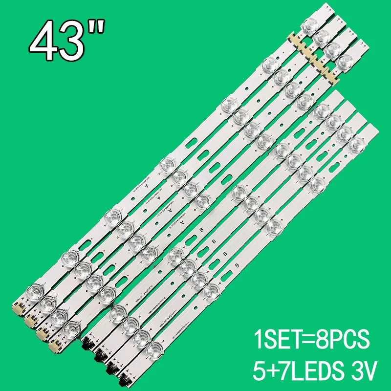 

For 43" TV UE43KU7000 UE43MU7000 BN96-39781A BN96-39782A V6DU-430DCA-R2 V6DU-430DCB-R2 CY-GK043HGAV1H LM41-00269A 00268A