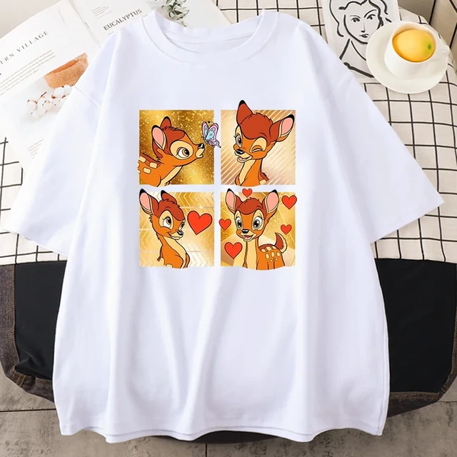 Shirts Women Bambi | Disney Bambi Shirt Women | Women Tee Shirt Bambi -  Women's T-shirt - Aliexpress