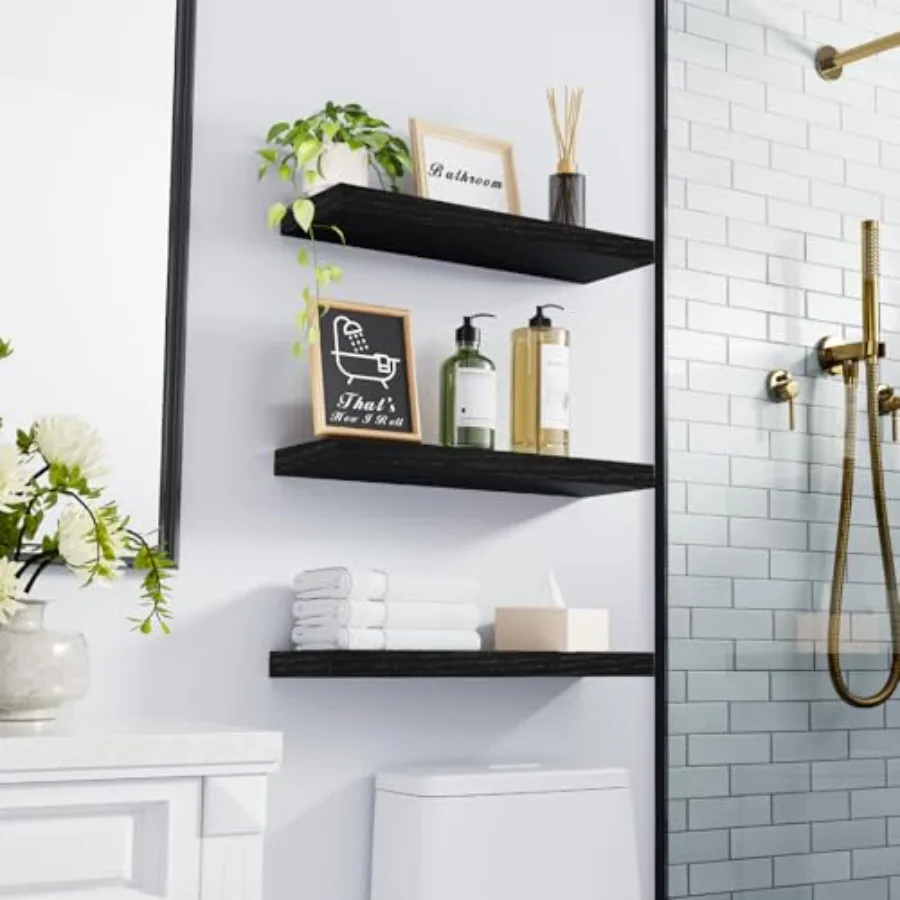 Rustic Floating Wall Shelves for Home Decor