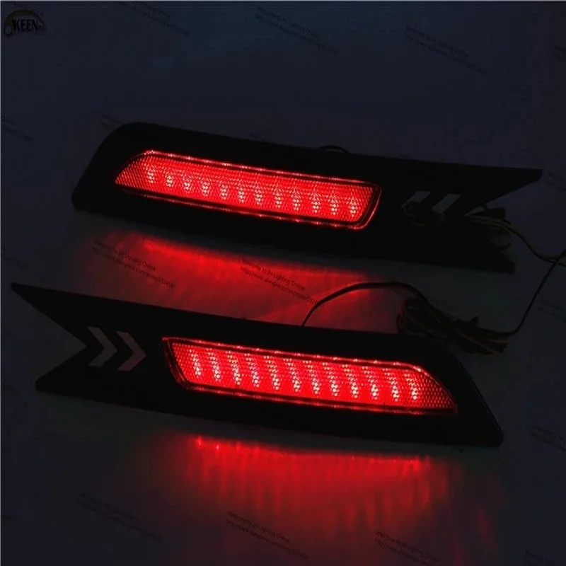

OKEEN 2Pcs LED Car Rear Bumper Reflector Light For 2010 Honda CRV Auto Accessory Driving Lamp Flash Brake Signal Taillights 12V