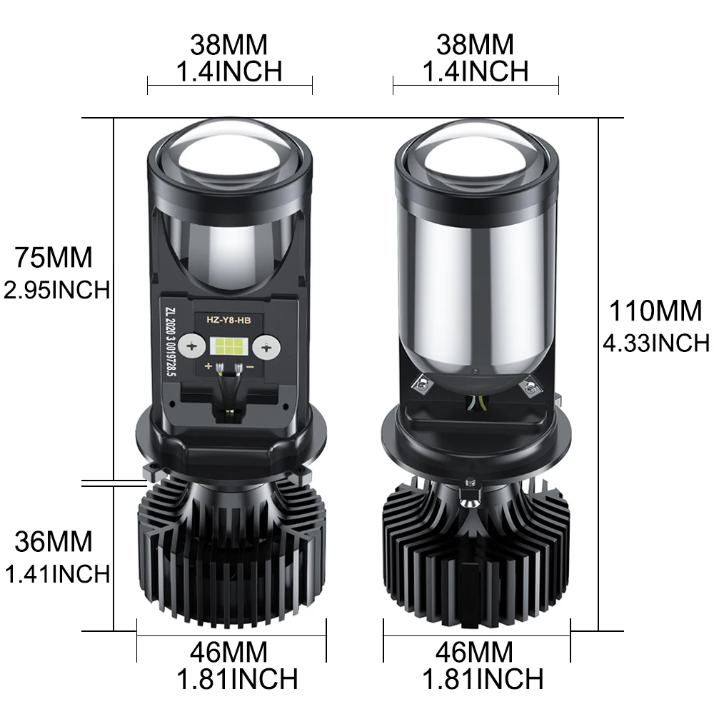 H4 LED Headlight Canbus Car Lamp Mini Projector Lens Automobles Bulb 6500K 70W 14000LM Conversion Kit Hi/Lo Beam 12V/24V RHD LHD led car lights led lights led bulbs led headlights led car headlights car headlamps