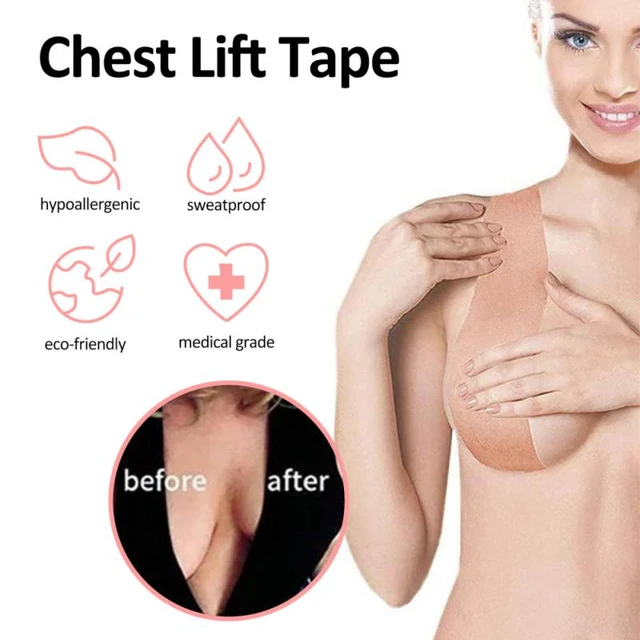 bare wear Body & Boob Tape Waterproof & Sweat-Proof Bra Tape - 5m