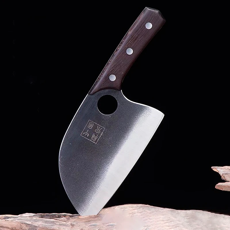 8 Inch Chopper Knife Sharp Chefs Cleaver Machete Handmade Forged Longquan  Kitchen Knives Bone Meat And Poultry Tools Wood Handle - AliExpress