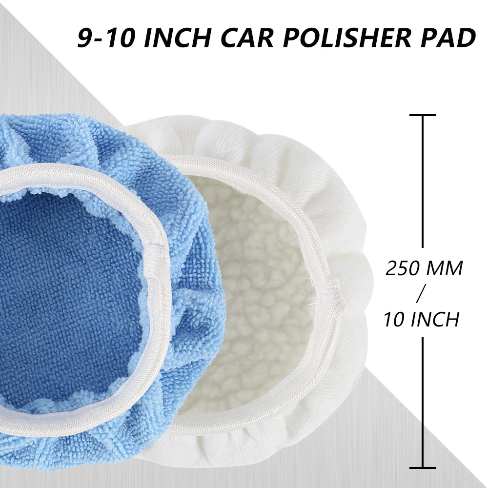 32/8PCS Car Polisher Buffer Pads Cover 6 In/150mm Car Polishing Pad Microfiber Bonnet Polisher Polish Pad Cleaning waxing Tools 4