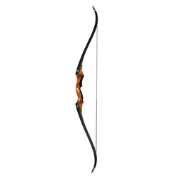 58Inch Wooden American Recurve Bow Outdoor Sports Shooting Bow and Arrow 35-55lbs Split Beautiful Hunting Bow and Arrow