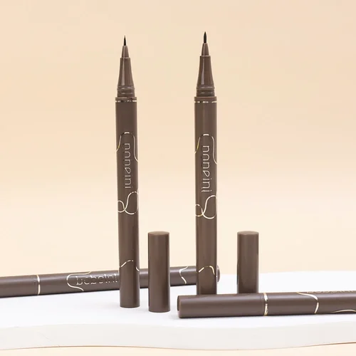 방수 울트라 파인 리퀴드 아이 라이너 펜, 0.05mm, 오래 지속되는 퀵 드라이 스무스 블랙 아이 라이너, 하부 속눈썹 펜슬, 한국 메이크업 5