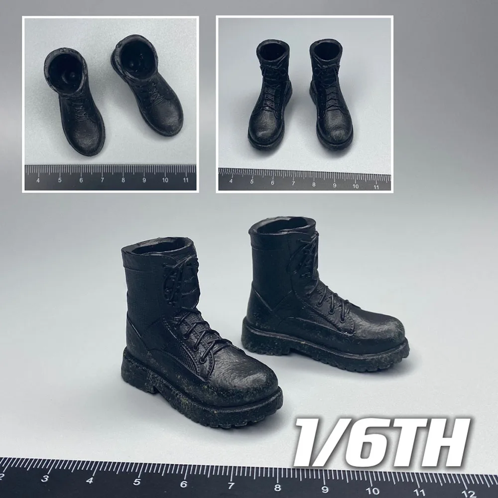

Коллекция 1/6 года, виниловые ботинки для экстремальных боевых искусств «Цезарь» STUDIO-002, модель мужской черной боевой ботинки, подходит для э...