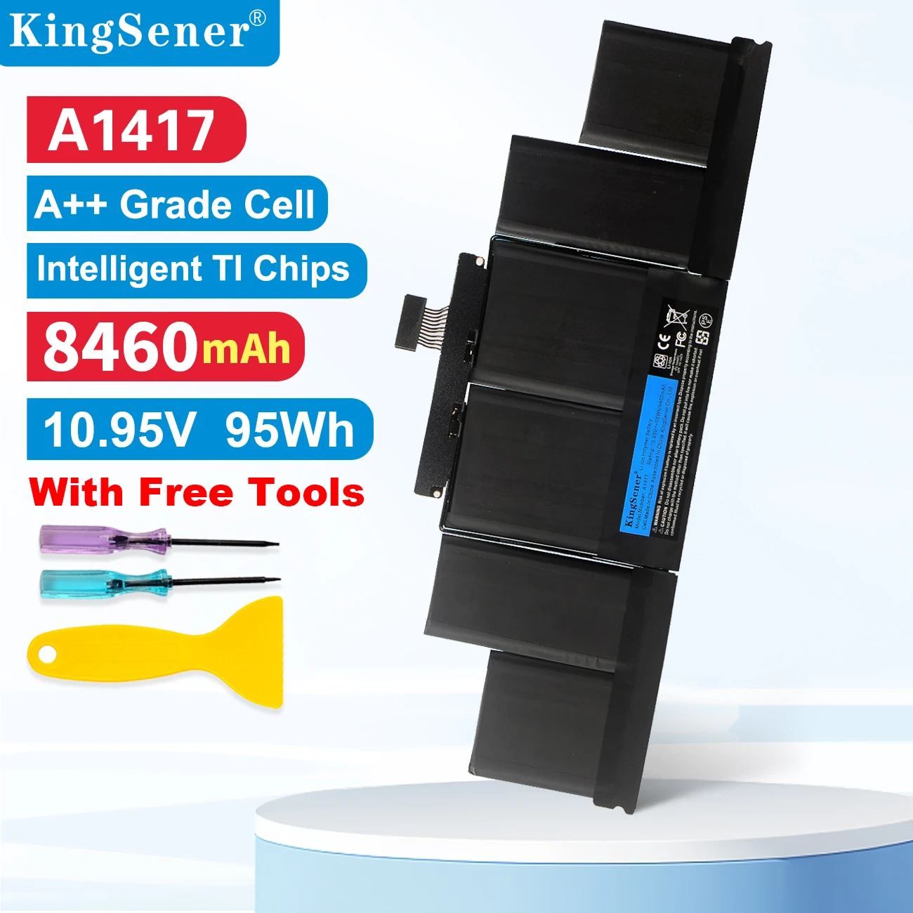 Kingsener-bateria do Portátil para a Apple A1417 A1417 A1398 2012 Early2013 Versão Macbook Retina Pro 15 em Me665ll a Me664ll a