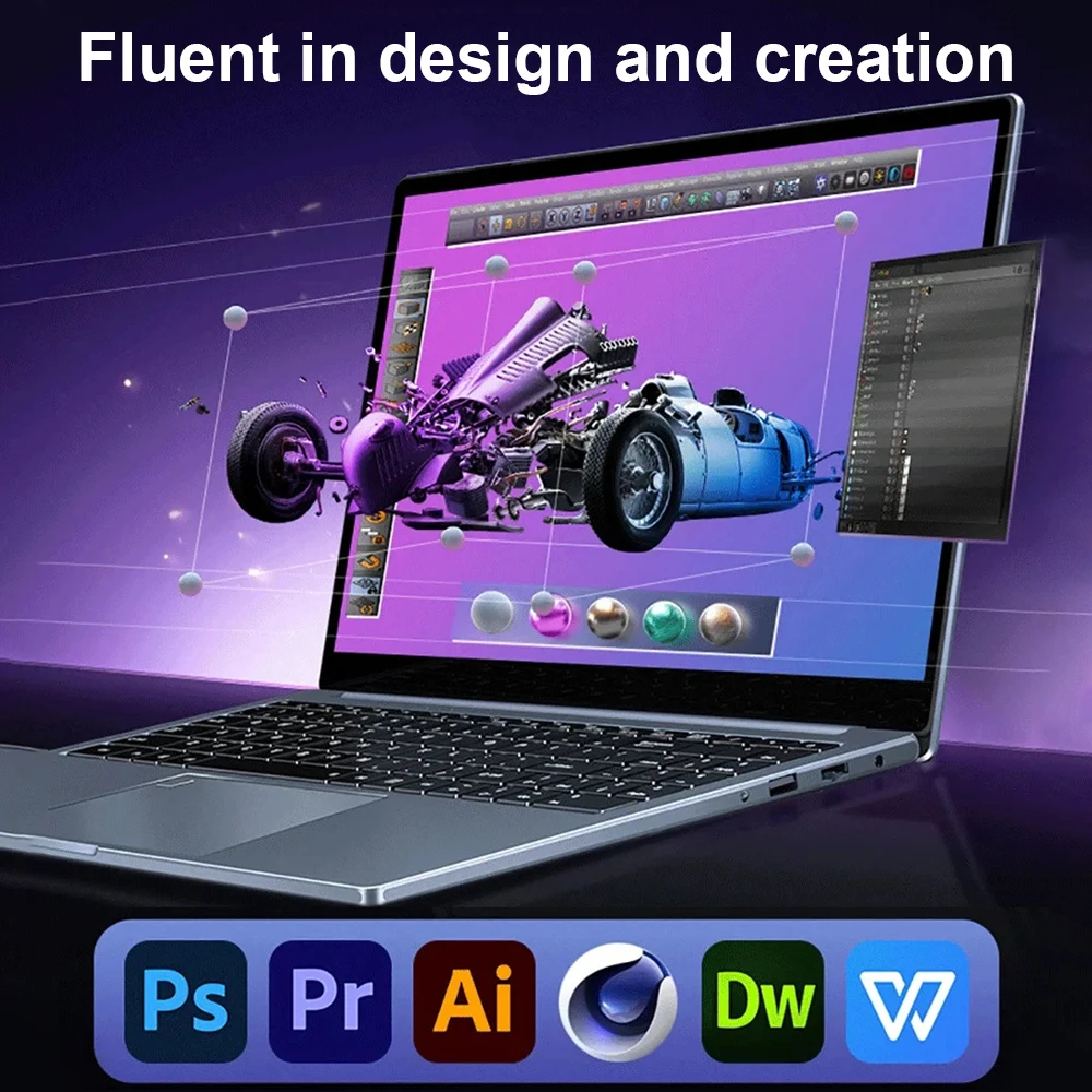 NEW S3 Computer 15.6 Inch Intel Core i9-12900H/i7-8750H Por Laptop 2*DDR4 2*M.2 64GB 2TB SSD Windows 11 Fingerprint Unlock 60Hz 5