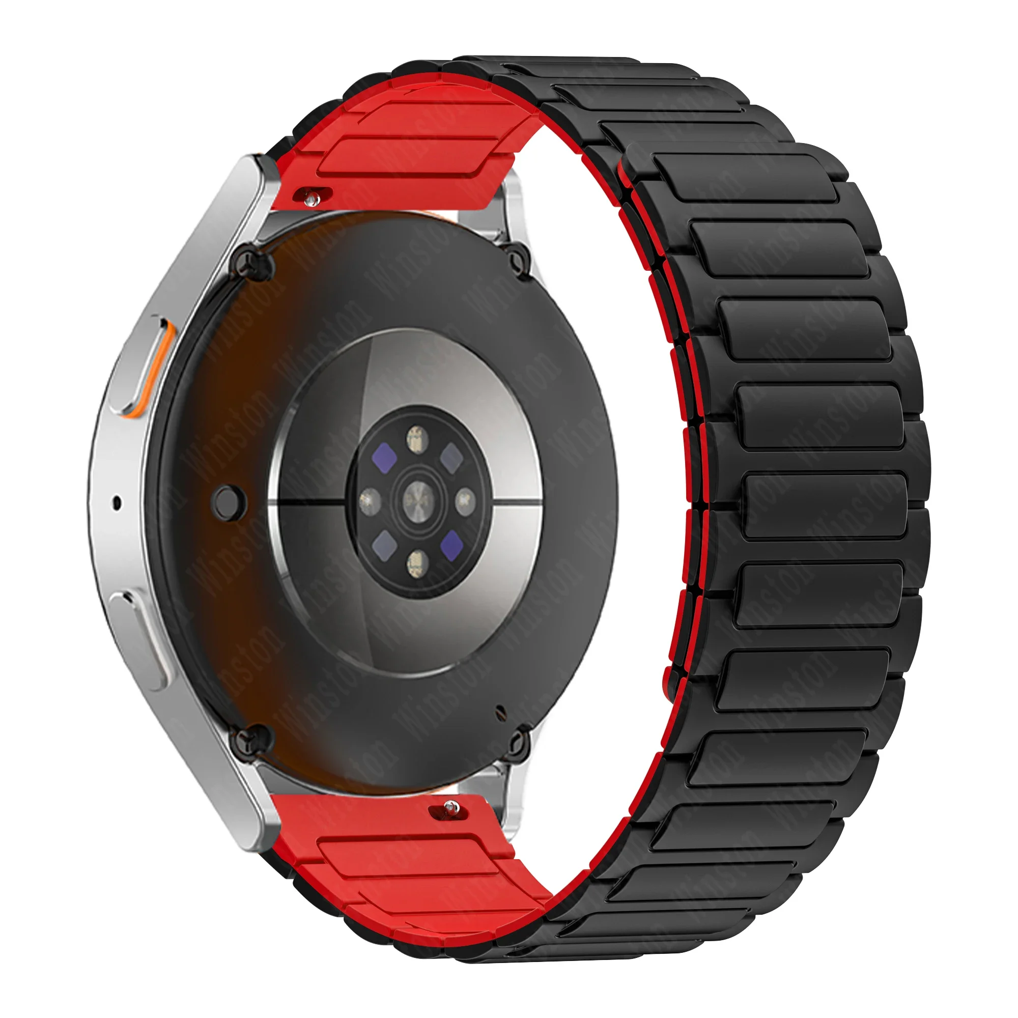 Universal Magnetic Silicone Watch Band, Soft Strap for Smartwatches, 20mm & 22mm