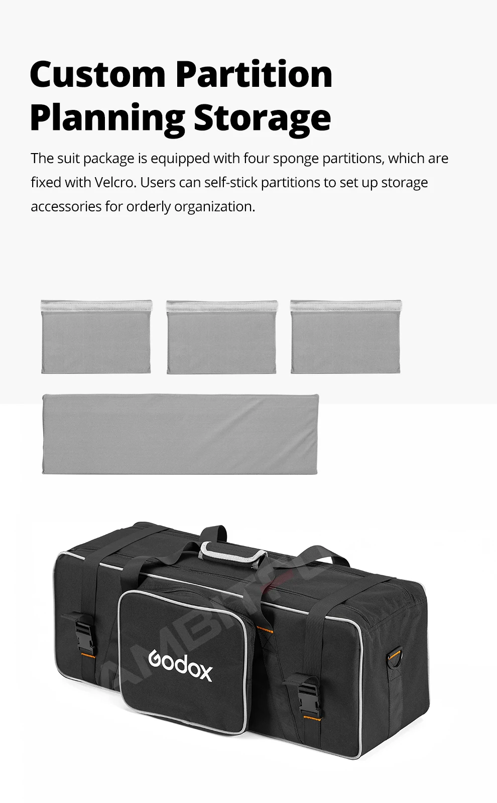 CB-05 Photography Photo Studio Flash Strobe Lighting Stand Set Carry Case bag